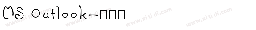 MS Outlook字体转换